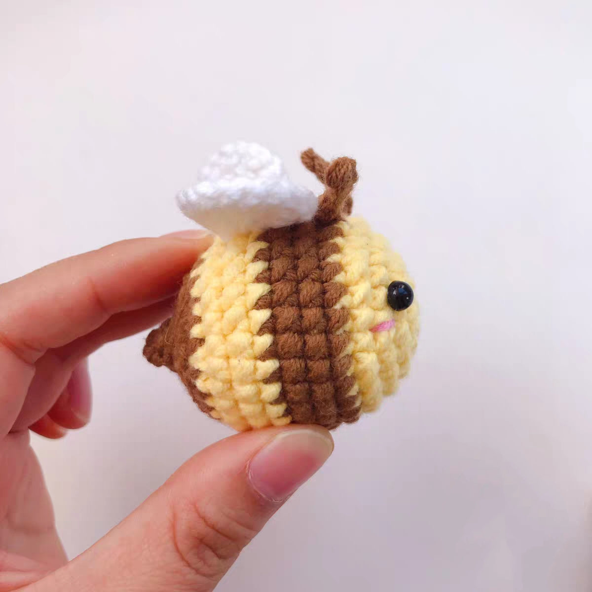 Handmade Crochet Bee Plush Detail  Kit