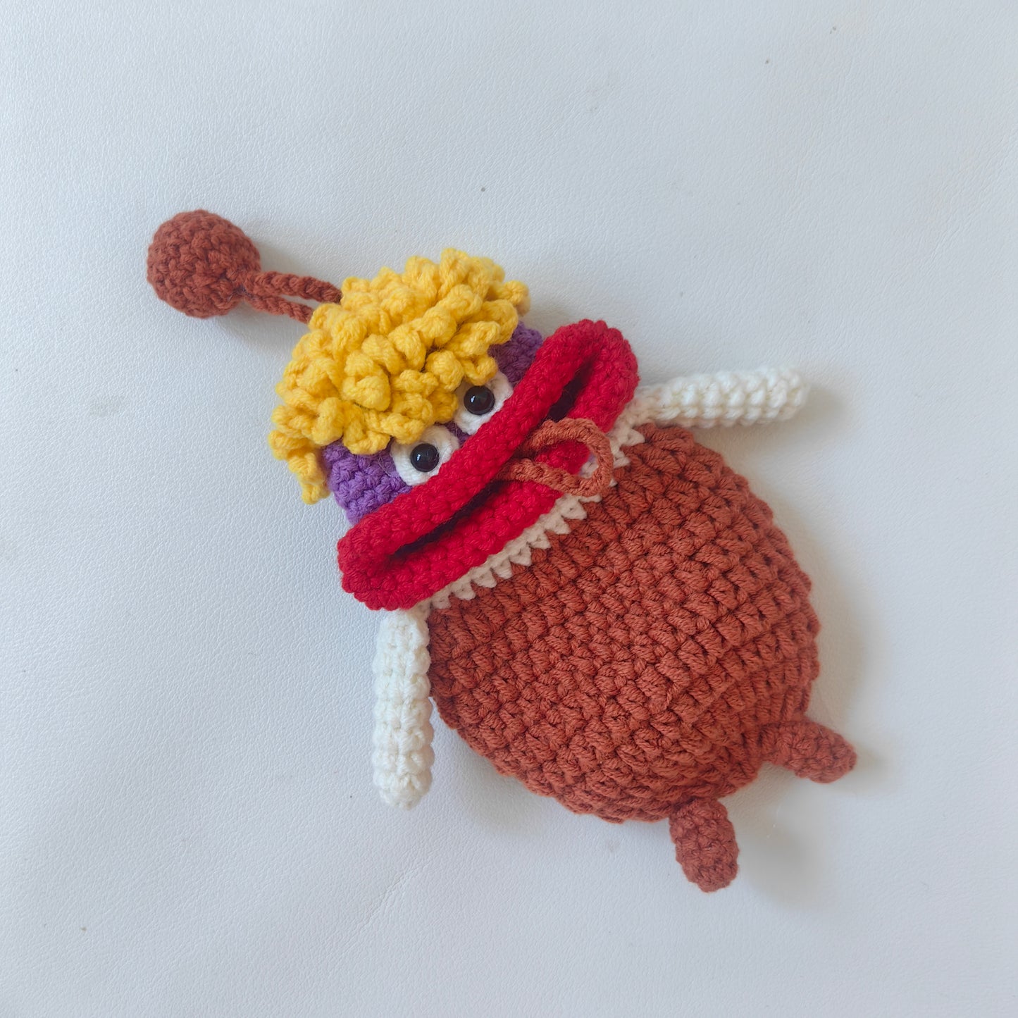 Crochet Big Mouth Key Cover Kit finished handmade key cover