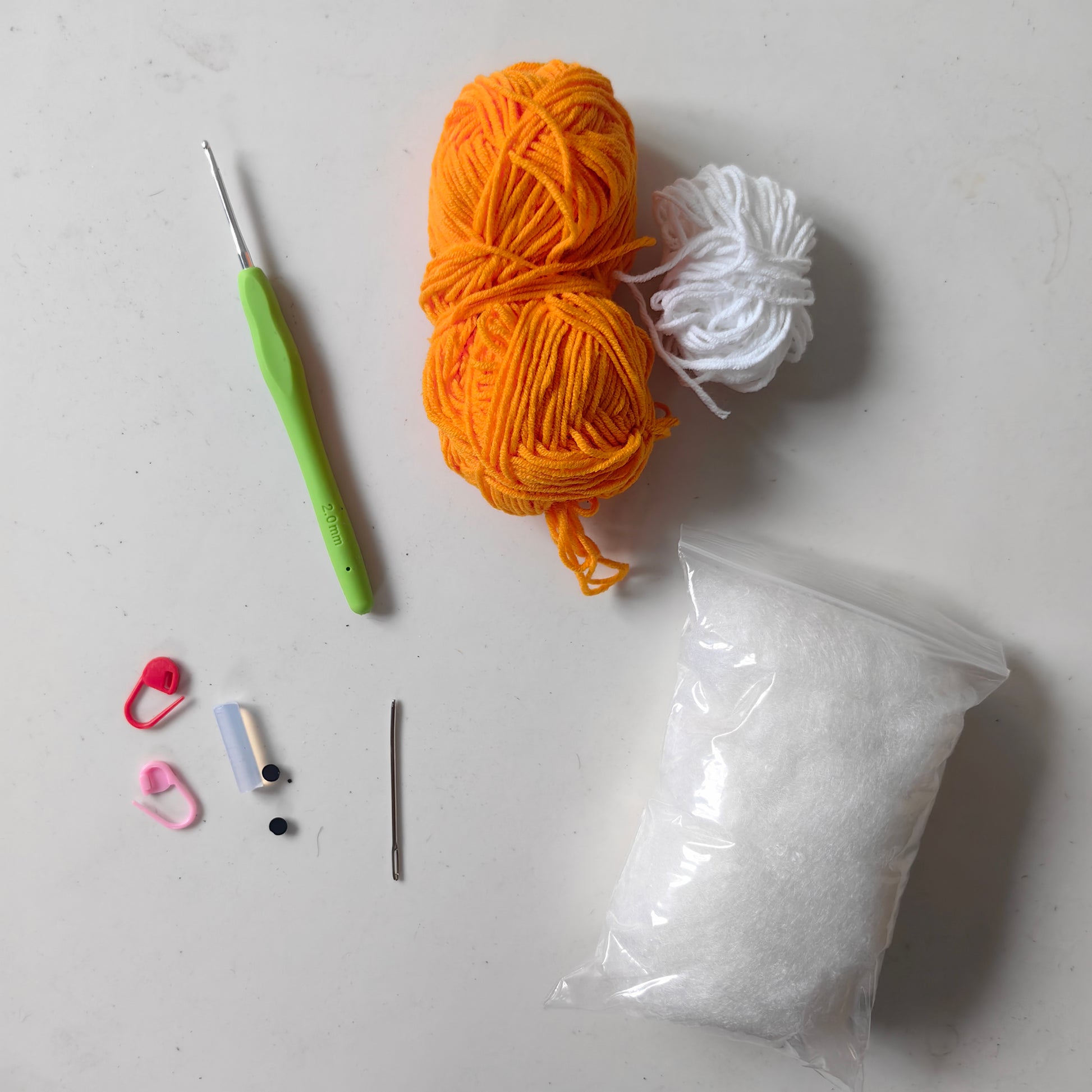 Crochet Cat Kit with Yarn, Hook and Complete Materials