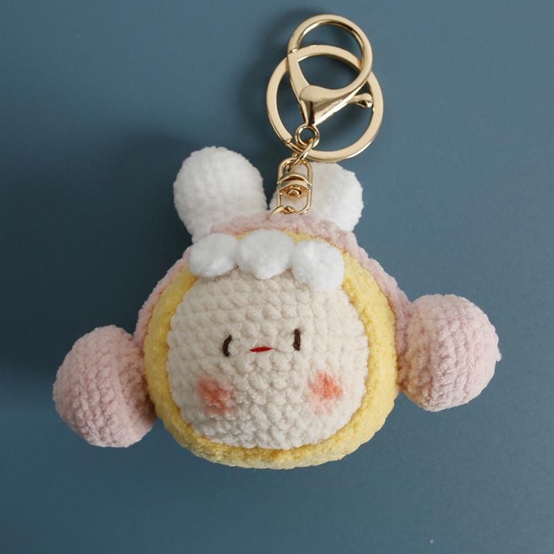 Cute handmade crochet doll plush keychain – style 11
