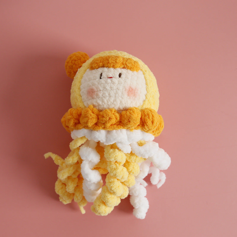 Cute handmade crochet doll plush keychain – style 12