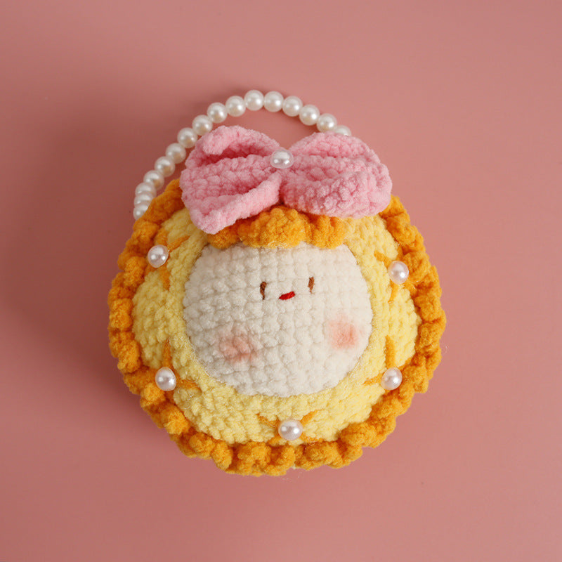 Cute handmade crochet doll plush keychain – style 14