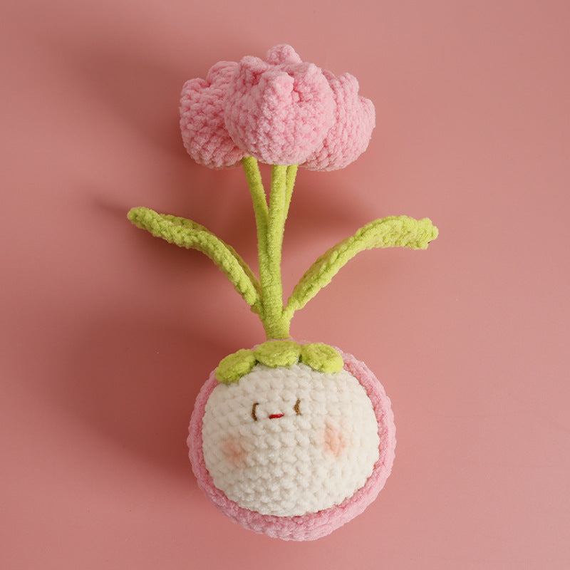 Cute handmade crochet doll plush keychain – style 16