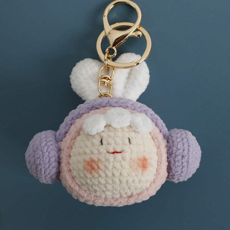 Cute handmade crochet doll plush keychain – style 2