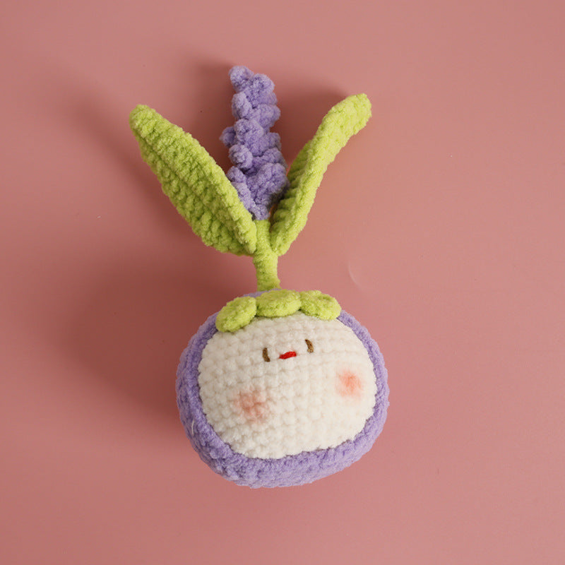 Cute handmade crochet doll plush keychain – style 5