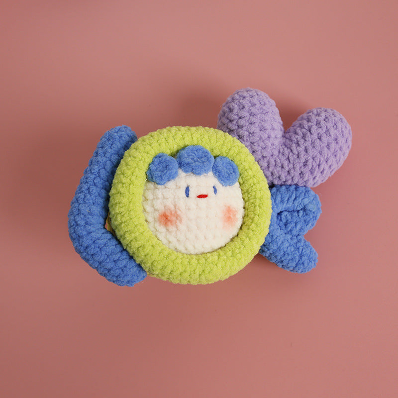 Cute handmade crochet doll plush keychain – style 6