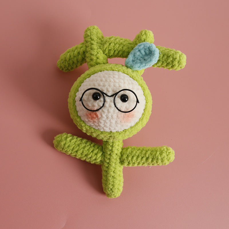 Cute handmade crochet doll plush keychain – style 8