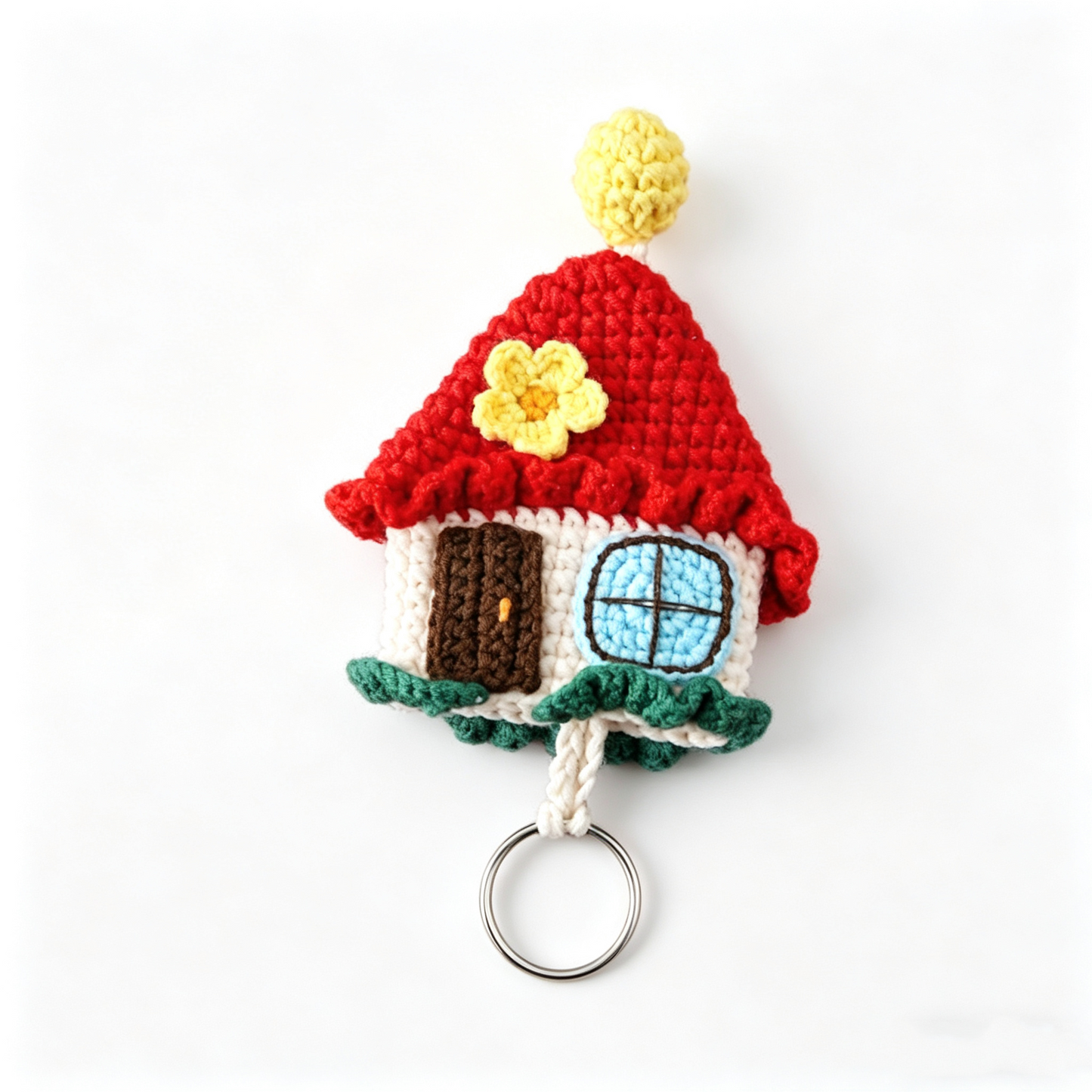 crochet house key cover handmade from DIY crochet kit color2