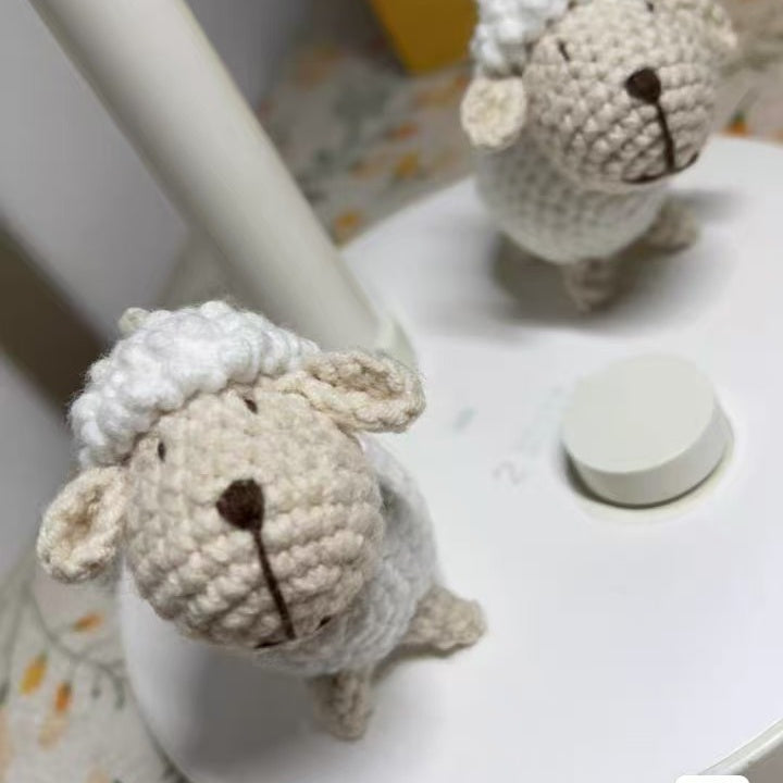 Handmade Crochet Sheep Plush Detail 